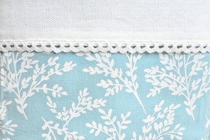 Ferns - Turquoise ( Cordinated Basket of 6 Face Towels )