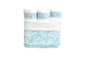 Ferns - Turquoise ( Cordinated Basket of 6 Face Towels )