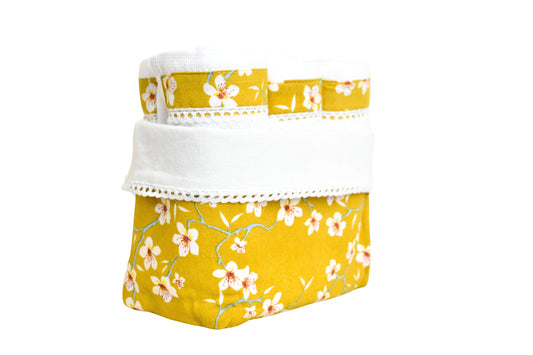 Amandier - Mustard ( Cordinated Basket of 6 Face Towels )