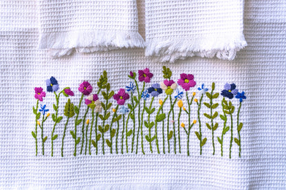 Towel Flora Lav