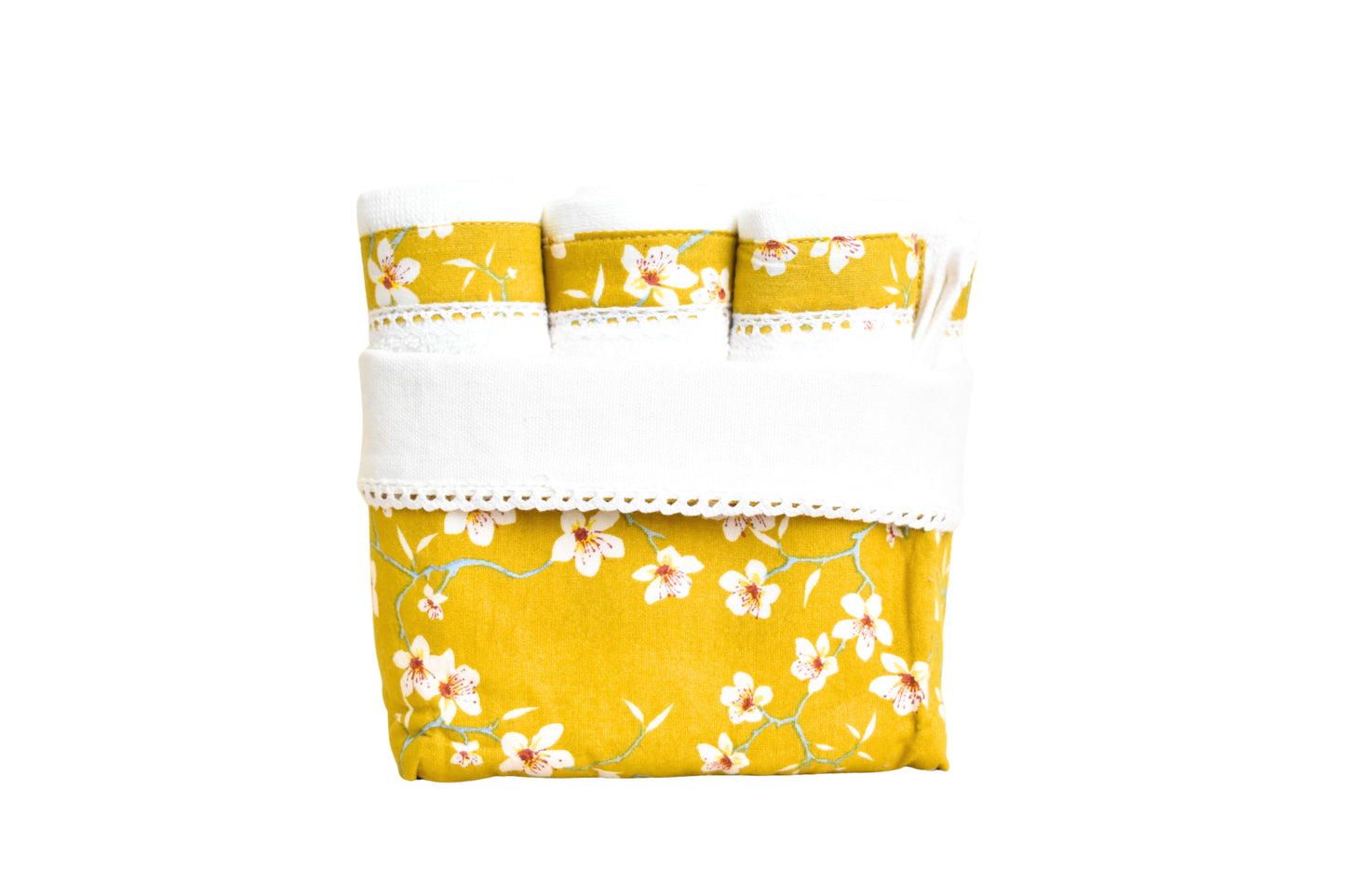 Amandier - Mustard ( Cordinated Basket of 6 Face Towels )