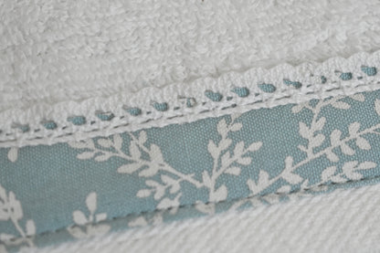Ferns - Turquoise ( Cordinated tray of 6 Napkins )