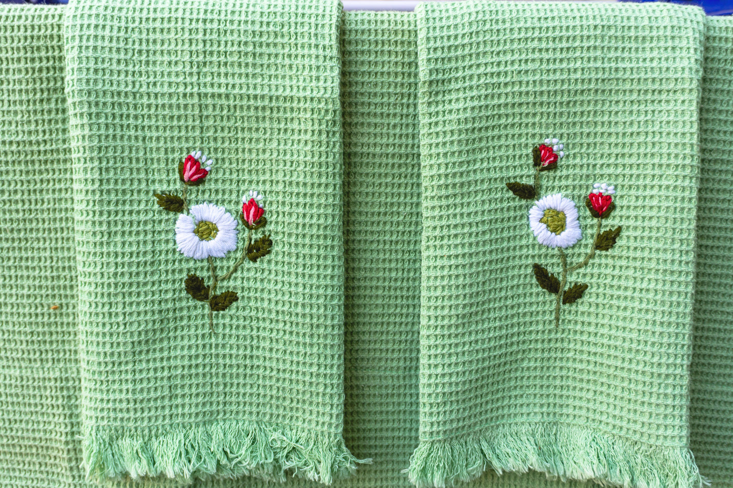 Towel Flora Olive